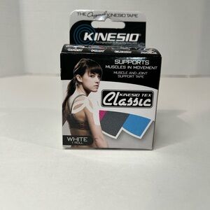 Kinesio Tape, Tex Classic, 2" x 4.4 yds, White, 4 pack.